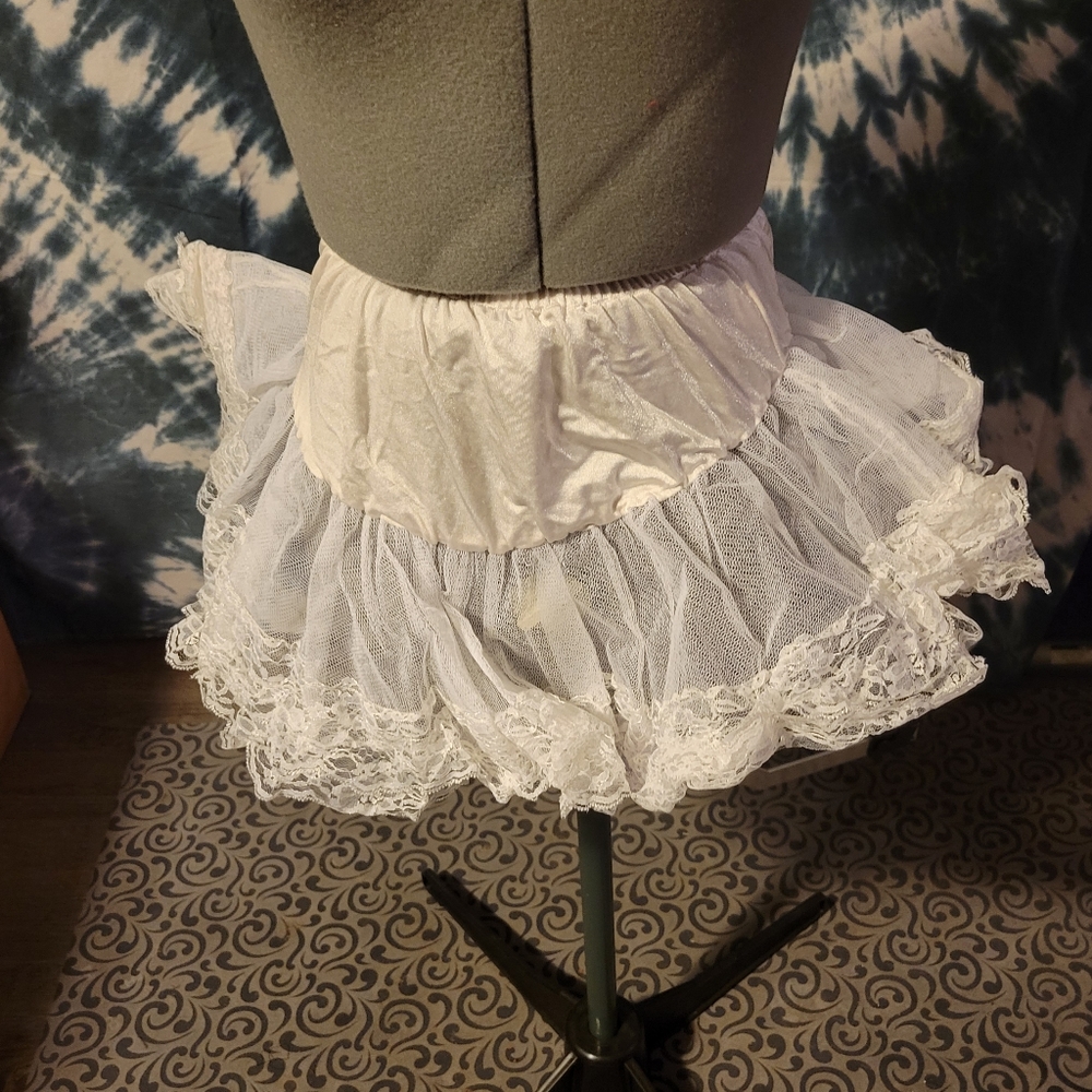 White Stiff Tutu Women's Small - Medium